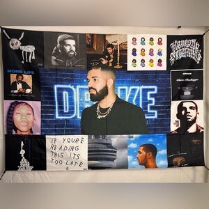 Drake Discography Tapestry 60x40 Inches